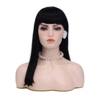 Female Mannequin Head Turn Table Base Jewelry Display Wig Mannequin Heads