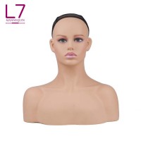 Mannequin Head And Shoulders For Wigs Display Female Mannequin Head