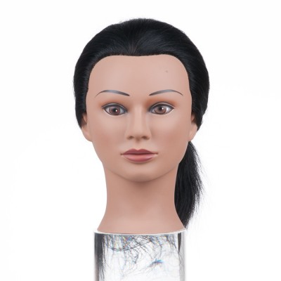 100 % Human Hair Mannequin Head For Salon Practice