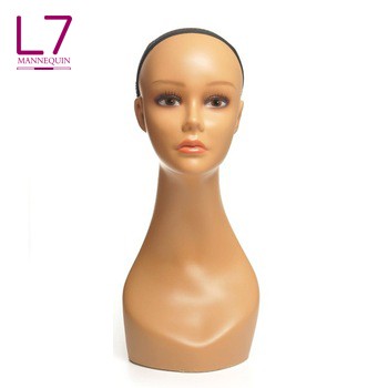 Beautiful PE Mannequin Heads for wig Display